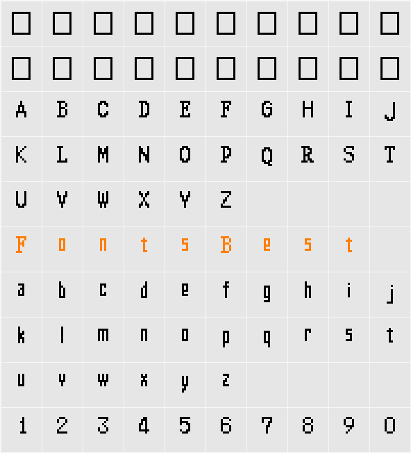 Altima Character Map