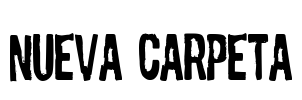 Nueva Carpeta Font Image