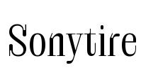 Sonytire Font Image