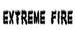 Extreme Fire Font Image