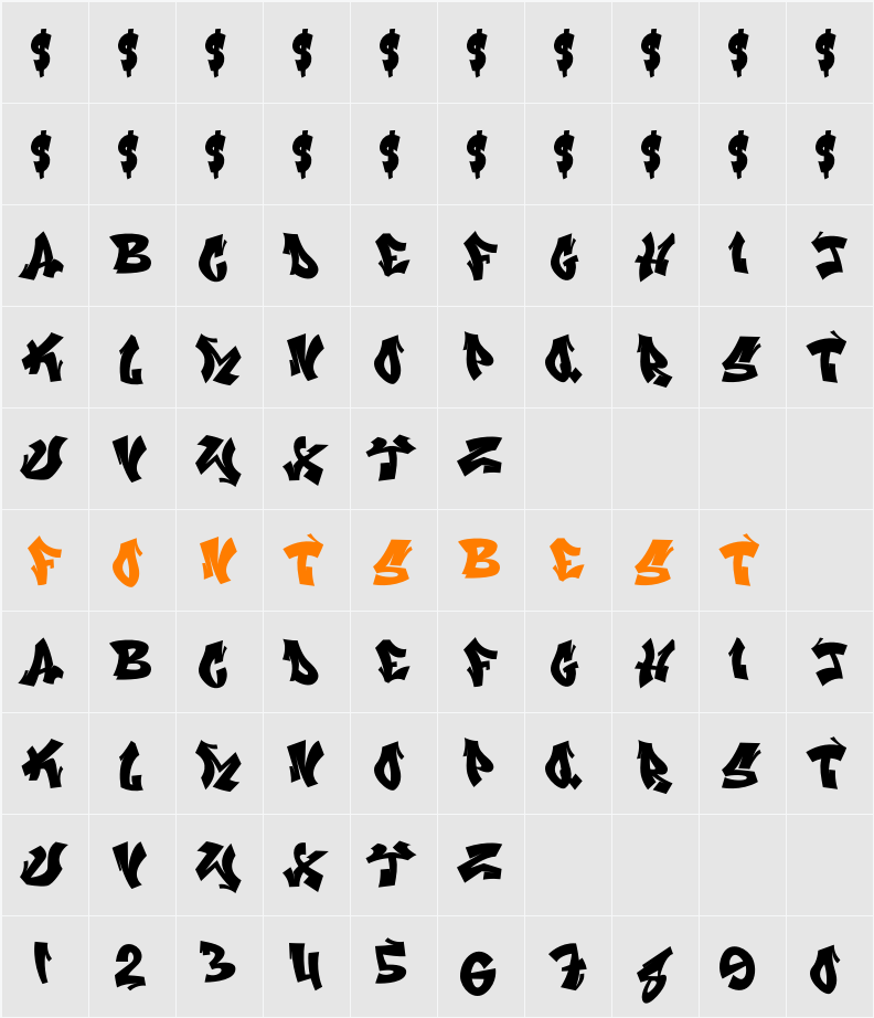 Beat Mark Character Map