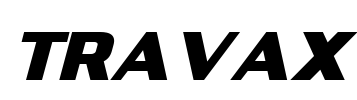 TRAVAX Font Image