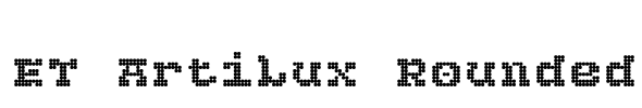 ET Artilux Rounded Font Image