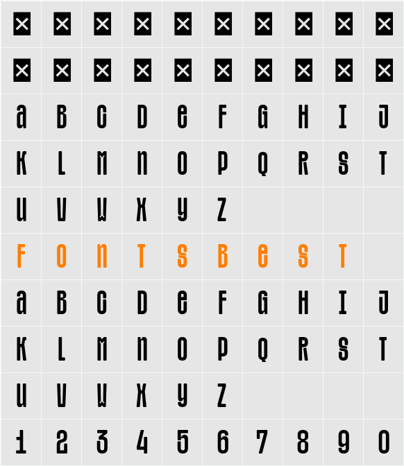 SFT Sushka TRIAL Flat DemiBold Character Map