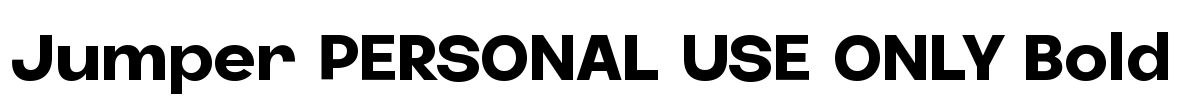 Jumper PERSONAL USE ONLY Bold Font Image