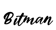 Bitman Font Image