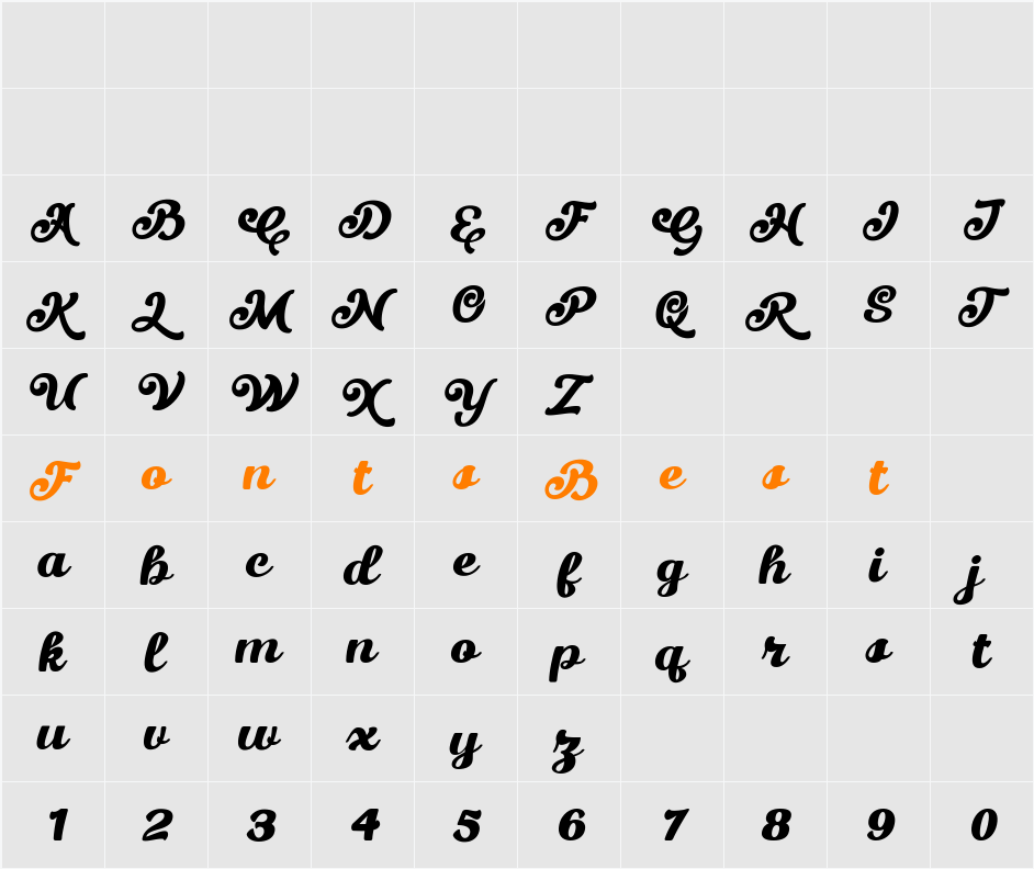 Molpins DEMO Character Map