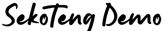 Sekoteng Demo Font Image