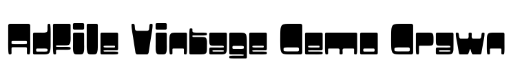 Adfile Vintage Demo Drawn Font Image