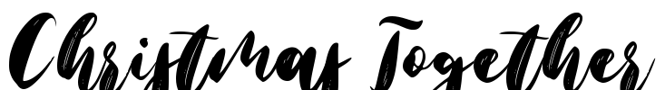 Christmas Together Font Image