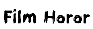 Film Horor Font Image