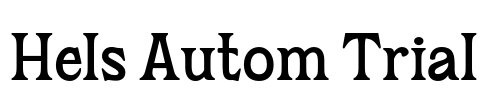 Hels Autom Trial Font Image