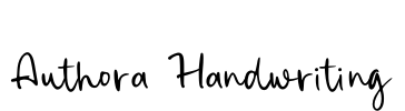 Authora Handwriting Font Image