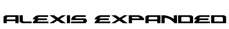 Alexis Expanded Font Image