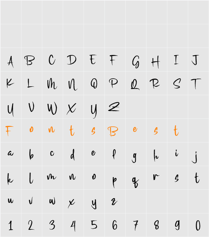 Strikefield Character Map