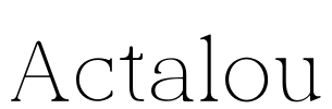 Actalou Font Image