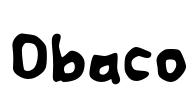 Obaco Font Image