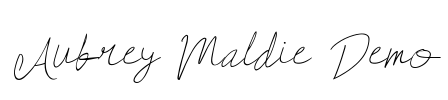 Aubrey Maldie Demo Font Image