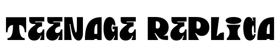 Teenage Replica Font Image