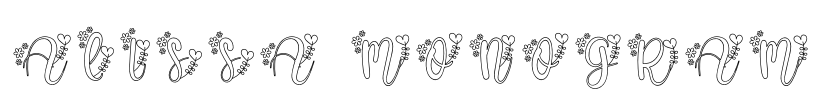 Alissa Monogram Font Image