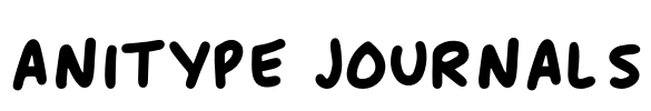 Anitype Journal5 Font Image