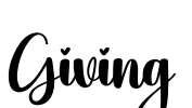 Giving Font Image