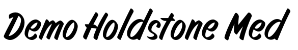 Demo Holdstone Med Font Image