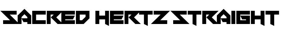 Sacred Hertz Straight Font Image