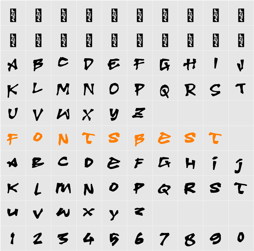 M Mesan Character Map