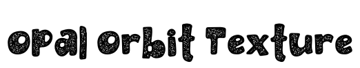 Opal Orbit Texture Font Image
