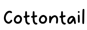 Cottontail Font Image