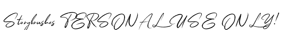 Storybrushes PERSONAL USE ONLY! Font Image