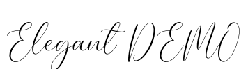 Elegant DEMO Font Image
