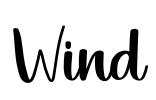 Wind Font Image