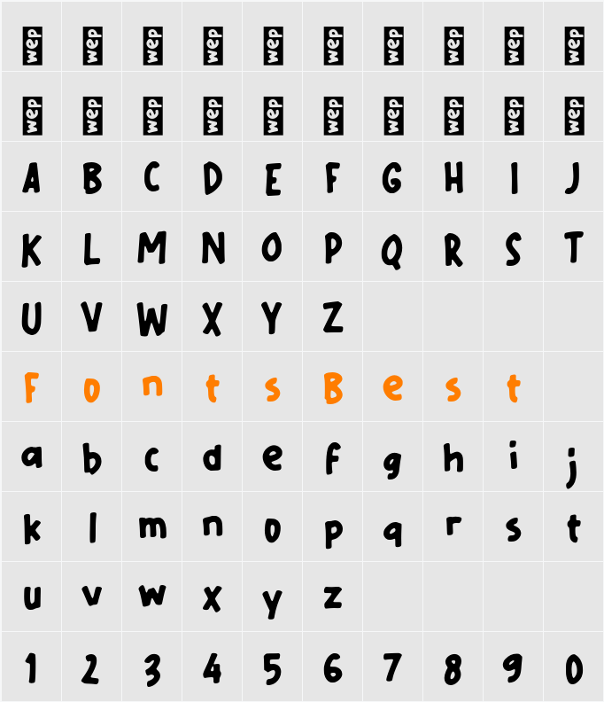L Laku Character Map