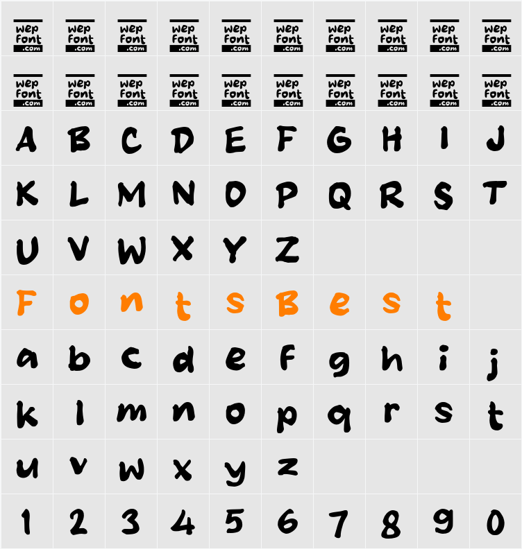 Okelah Character Map