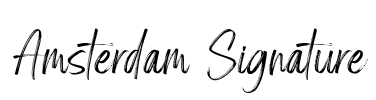 Amsterdam Signature Font Image
