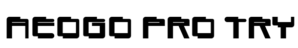 Aeogo Pro Try Font Image