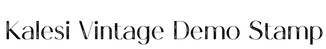 Kalesi Vintage Demo Stamp Font Image