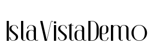 IslaVistaDemo Font Image