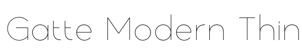 Gatte Modern Thin Font Image