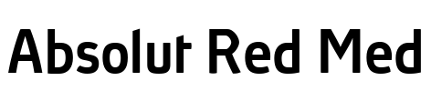 Absolut Red Med Font Image