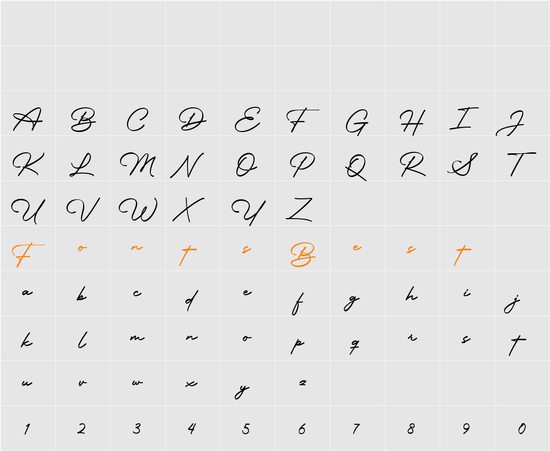 Motterdam Character Map