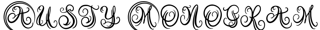 Austy Monogram Font Image