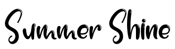 Summer Shine Font Image