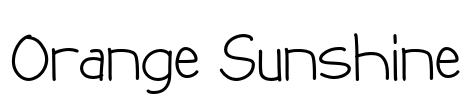 Orange Sunshine Font Image