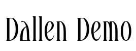 Dallen Demo Font Image