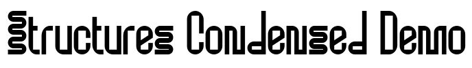 Structures Condensed Demo Font Image