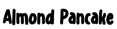 Almond Pancake Font Image