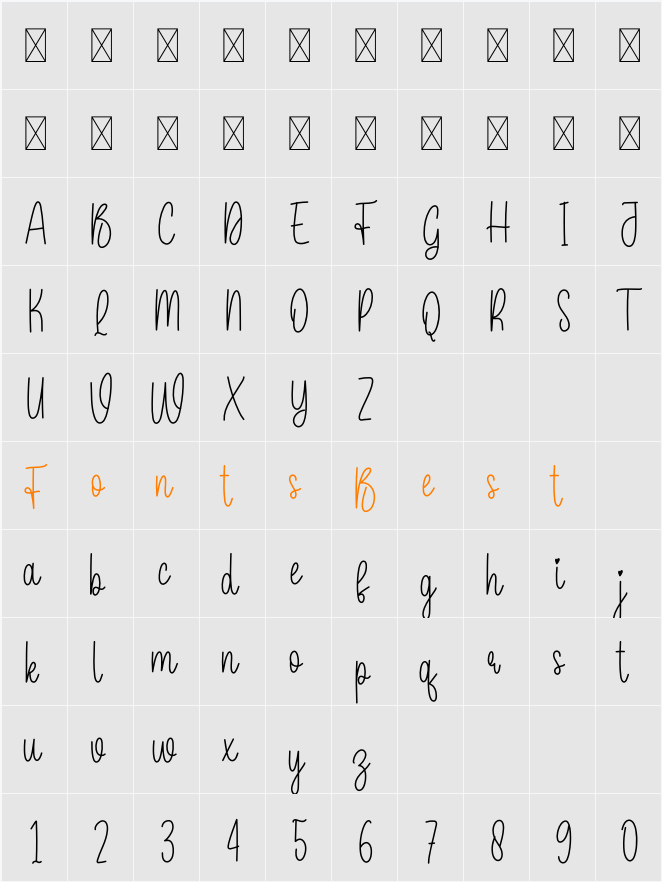 Kiddy Character Map